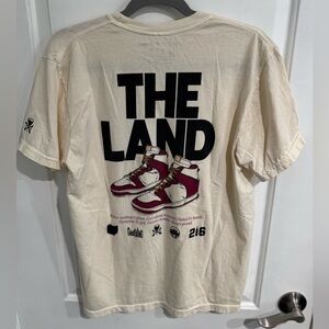 Cleveland Cavaliers T-Shirt with Red Sneakers Design